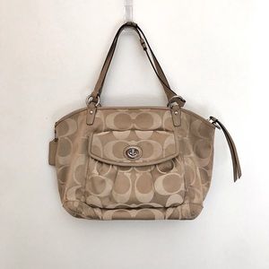 Coach Khaki Signature Shoulder Bag